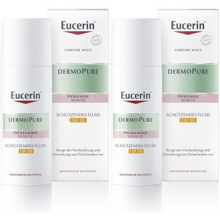 Eucerin Dermopure Schützendes Fluid LSF 30 - 50 Ml, Schützt Vor Pickelmalen & Sonne, Für Unreine Haut