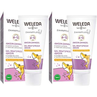 Weleda Junior-Zahngel mit Fluorid, Kinder 6-12 Jahre, Schützt vor Karies, stärkt den Zahnschmelz