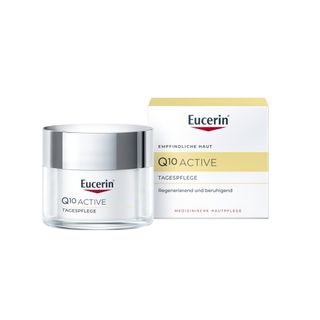 Eucerin Q10 Active Tagespflege – Anti-Falten Tagescreme für trockene Haut – antioxidative Gesichtscreme mit Q10