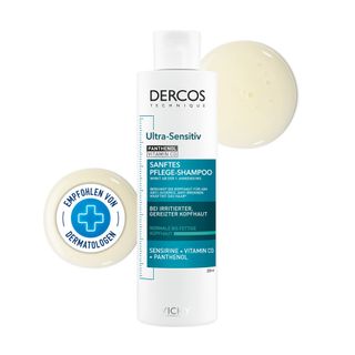 Vichy Ultra-Sensitiv Shampoo fettige Kopfhaut + Vichy Dercos Shampoo Oily 50ml GRATIS
