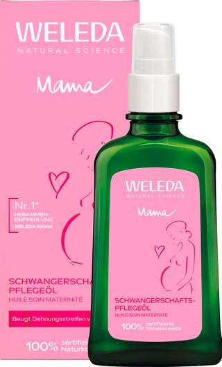 Weleda Schwangerschafts-Pflegeöl - beugt Dehnungsstreifen vor & verbessert die Elastizität der Haut