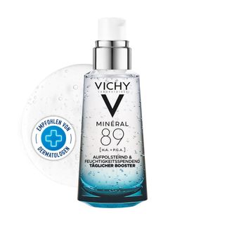 Vichy Minéral 89 Feuchtigkeitsspendender und aufpolsternder täglicher Booster: Hyaluronserum mit Polyglutaminsäure