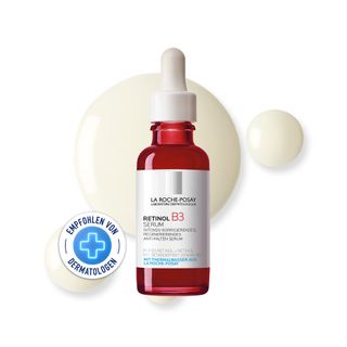 La Roche Posay Retinol B3 Serum Intensiv korrigierendes, regenerierendes Anti Aging Serum mit Retinol für empfindliche Haut + Anthelios UV Mune Antipigment Fluid 15ml GRATIS