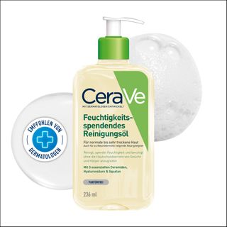 CeraVe Feuchtigkeitsspendendes Reinigungsöl: sanfter Reinigungsschaum für normale bis sehr trockene Haut