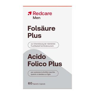 Redcare Folsäure Plus Men - Jetzt 25% sparen mit dem Code 25RDCFLASH