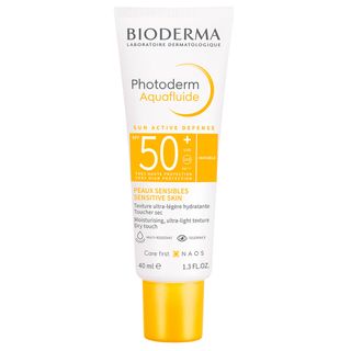 BIODERMA Photoderm Aquafluide LSF 50+ | Sehr hoher Sonnenschutz mit feuchtigkeitsspendender, mattierender Aqua-Textur