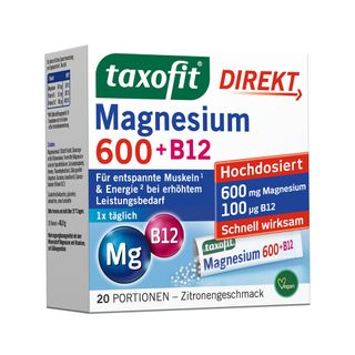 taxofit® Direkt Magnesium 600 + B12
