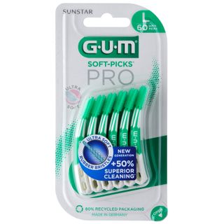 GUM Weiche Interdentalbürste – 10 Stück, Lila, Für Zahnzwischenräume Und Zahnspangen