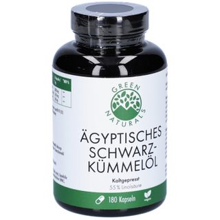 Green Naturals Ägyptisches Schwarzkümmelöl Kapseln 180 St – Heilpflanzenwohl