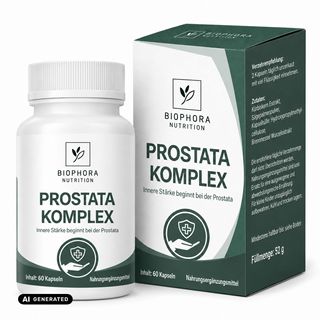 Prostata Komplex bei Frauen & Männer | HOCHDOSIERT mit 1000 mg Kürbiskernextrakt