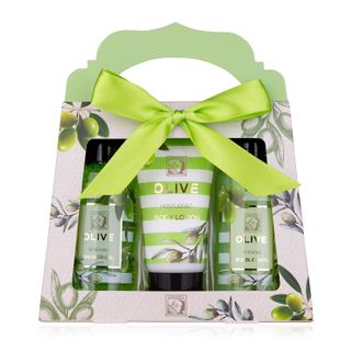Accentra – Duschset Frauen Geschenkset OLIVE in schöner Geschenkbox