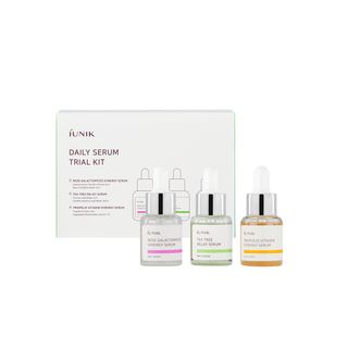 IUNIK Daily Serum Trial Kit – 3 Serum-Proben (Niacinamid, Beta-Glucan, Teebaum)