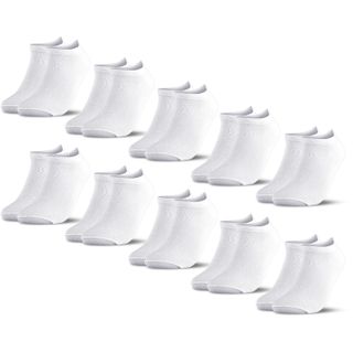Occulto Kinder Sneaker Socken 10er Pack (Modell: Mikl) Wht 23-26
