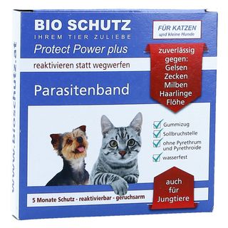 Bio Schutz Parasitenband Protect Power Plus Katze reflektierend schwarz