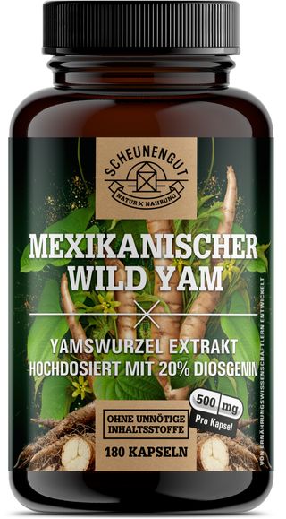 Scheunengut® Yamswurzel Extrakt | Mexikanischer Wild Yams Kapseln 180 St