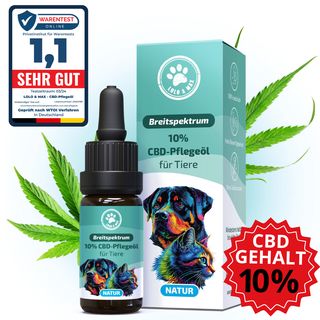 10%  CBD Öl Natur aus Deutschland - Hunde und Katzen - 10ml