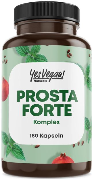 Yes Vegan Naturals Prosta Forte Sägepalme, Kürbiskern Männer Komplex Kapseln