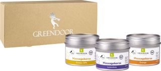 GREENDOOR Geschenk Set Massagekerzen