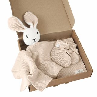 Livella Kuscheltuch (Hase) mit Söckchen aus Bio-Baumwolle