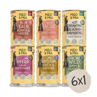 Milo & Mia - Premium Nassfutter für Hunde - Probierpaket