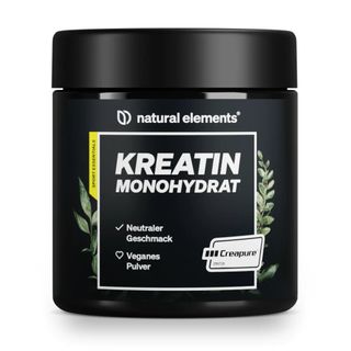 natural elements Kreatin Monohydrat Pulver
