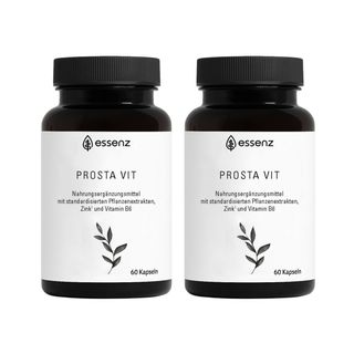 ESSENZ Prosta Vit Kapseln für Männer – Mit Kürbiskern, Sägepalme & Brennnesselwurzel