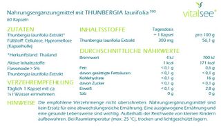 Vitalsee THUNBERGIA laurifolia 300 Extrakt