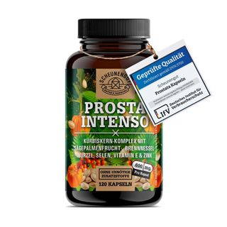 Scheunengut® PROSTA INTENSO | Prostata Kapseln mit Kürbiskern, Sägepalme, Selen uvm.