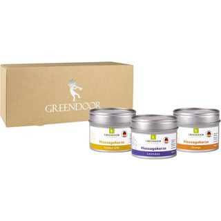 GREENDOOR Geschenk Set Massagekerzen