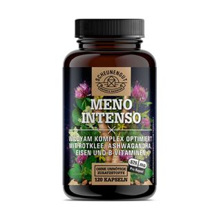 Scheunengut® MENO INTENSO | Wechseljahre/Menopause Komplex mit Yamswurzel, Ashwagandha uvm.