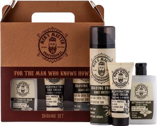 Mister33 Geschenkset mit Rasierschaum + Aftershave Balsam + Gesichtscreme