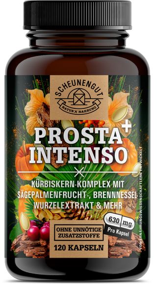 Scheunengut® PROSTA INTENSO+ | Kürbiskern, Sägepalme, afrikanischer Pflaumenbaum | starker Komplex