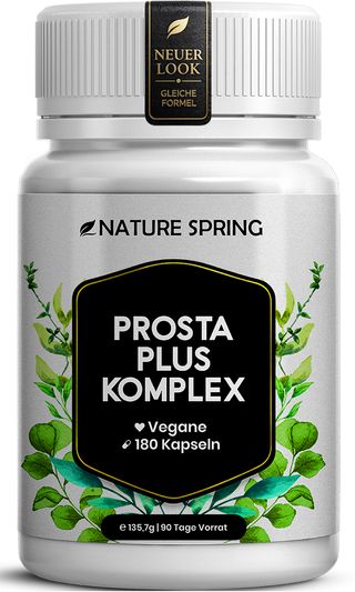 Prostata Kapseln - Prosta Plus Komplex mit Sägepalme, Kürbiskern & Brennnessel