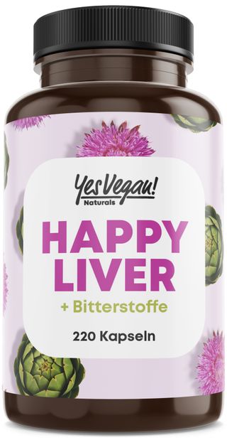Yes Vegan Naturals Leber Komplex und Bitterstoffe Kapseln
