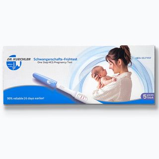Dr. Kuechler Schwangerschaftsfrühtest, hCG Test, frühe Erkennung, bis zu 99 Prozent Sicherheit