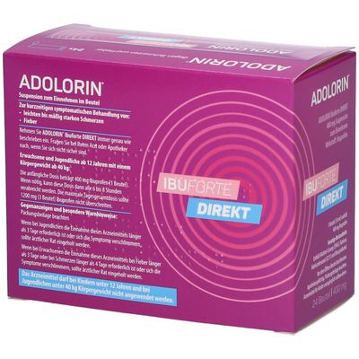 ADOLORIN® IBUFORTE DIREKT 400 mg 24 St - Shop Apotheke