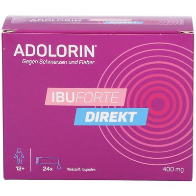 ADOLORIN® IBUFORTE DIREKT 400 mg 24 St - Shop Apotheke