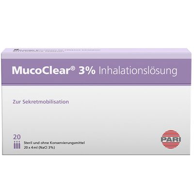 Mucoclear Inhalation MucoClear® 3% Inhalationslösung 20x4 ml - Shop Apotheke