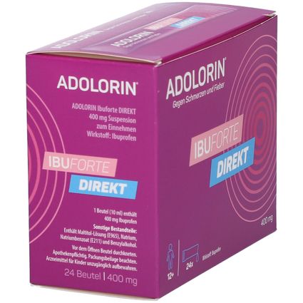 ADOLORIN® IBUFORTE DIREKT 400 mg 24 St - Shop Apotheke
