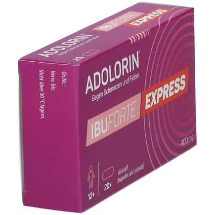 ADOLORIN® IBUFORTE EXPRESS 20 St - Shop Apotheke