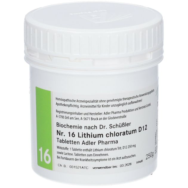 Sch Ler Salze Nr Lithium Chloratum G Nstig Kaufen Shop Apotheke