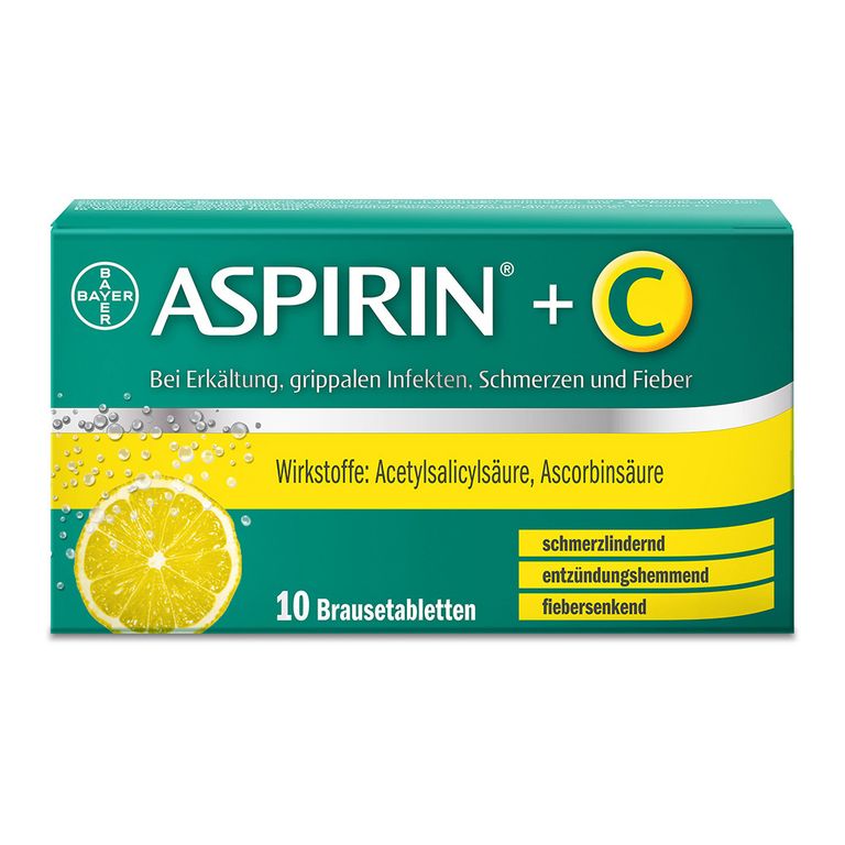 Aspirin® +C Brausetabletten bei Erkältung, grippalen Infekten