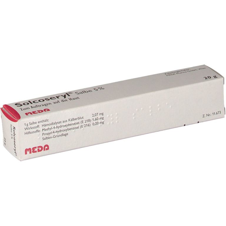 Solcoseryl Injeksjon Solcoseryl® Salbe 5% 20 g - Shop Apotheke