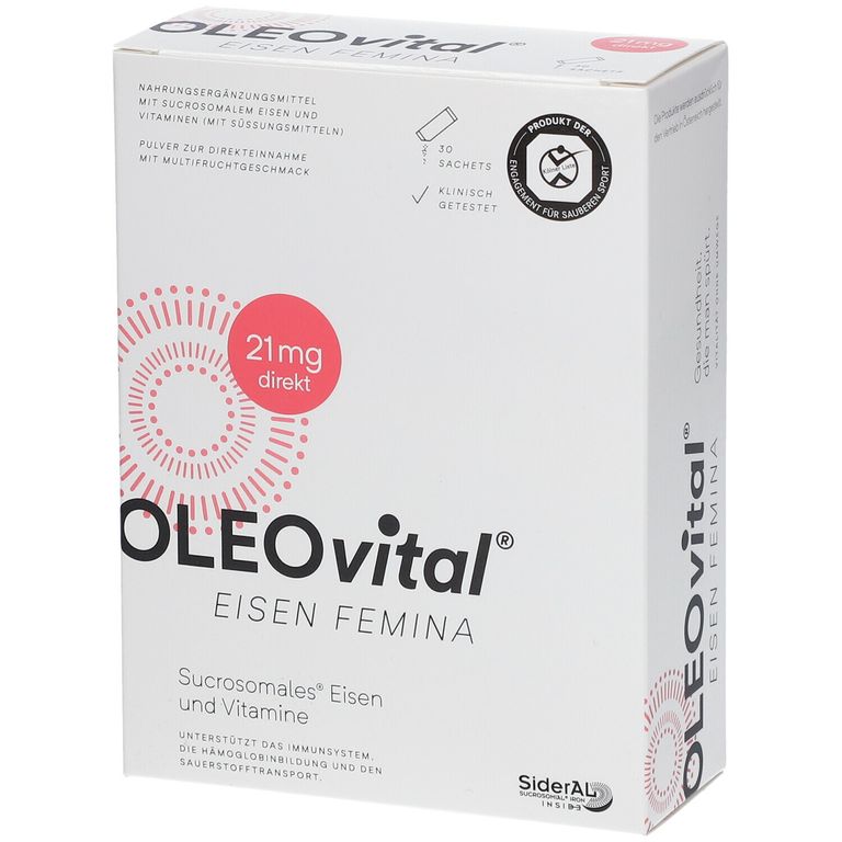 OLEOvital® Eisen Femina 30x1,6 G - Shop Apotheke