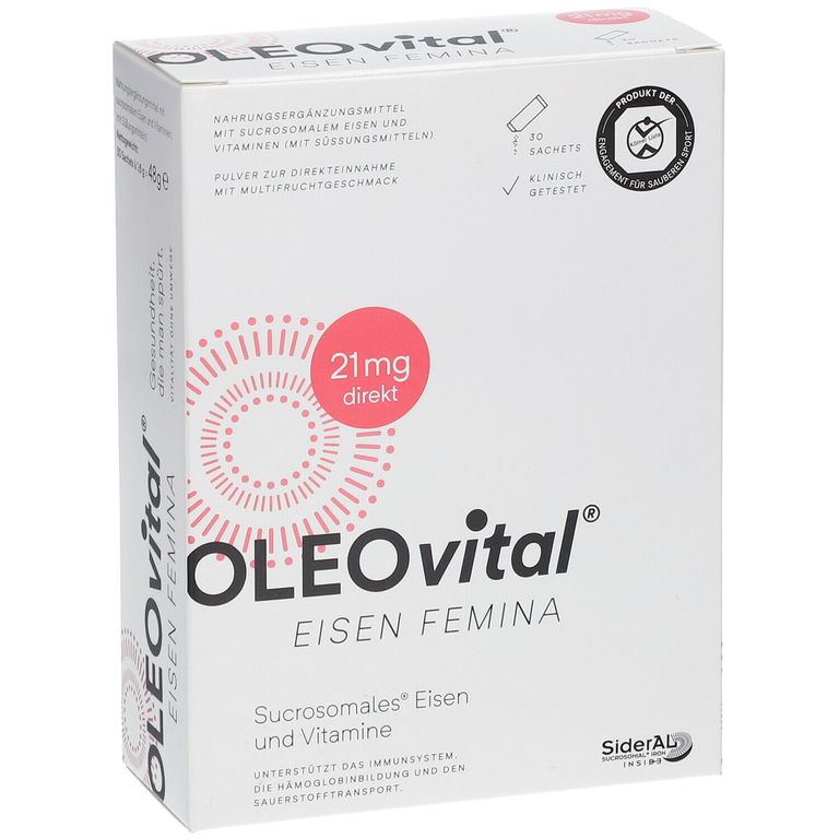 OLEOvital® Eisen Femina 30x1,6 G - Shop Apotheke