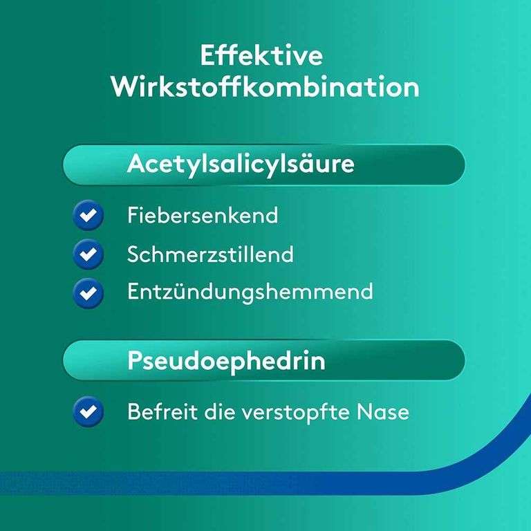 Aspirin® Complex GranulatSticks bei Erkältung mit Schnupfen und Fieber