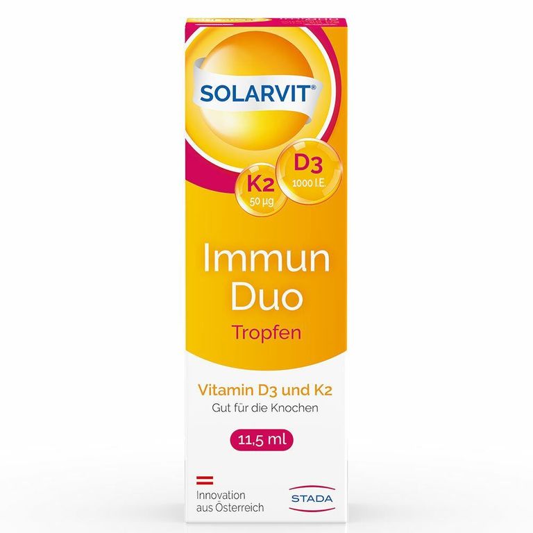 D3 Solarvit K2 Tropfen mit Vitamin D3 & Vitamin K2, individuelle