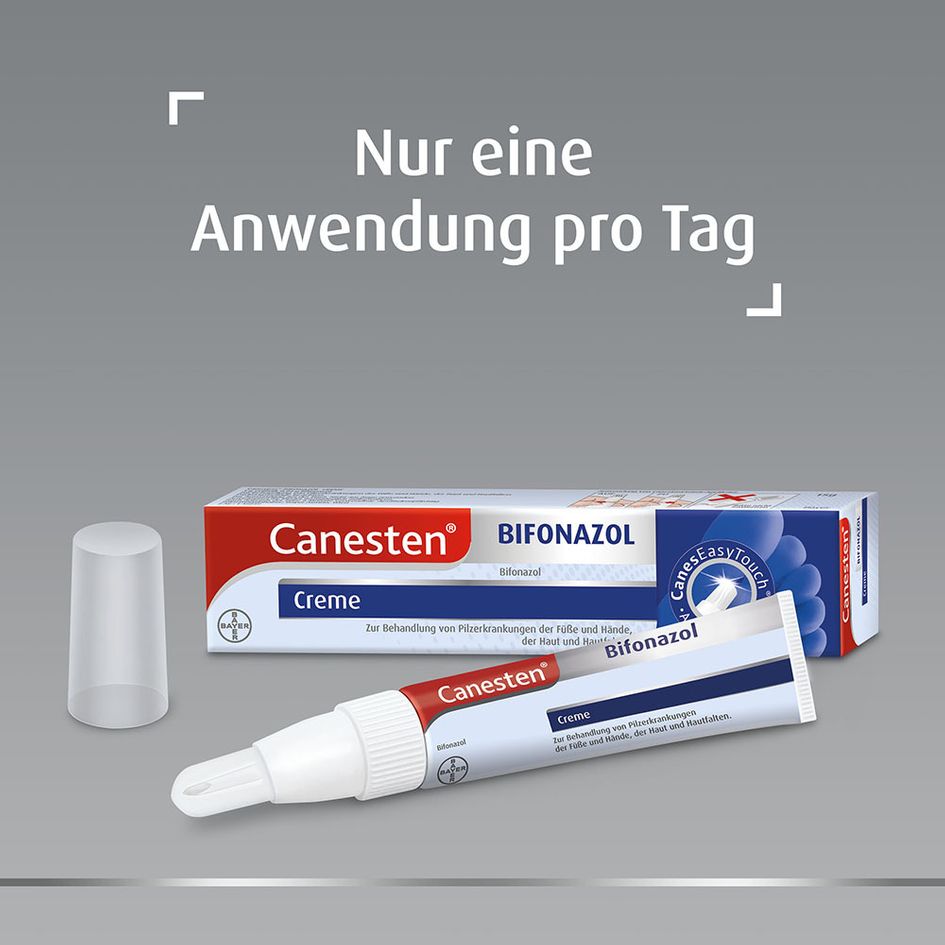 Canesten® Bifonazol Creme mit CanesEasyTouchApplikator zur Behandlung