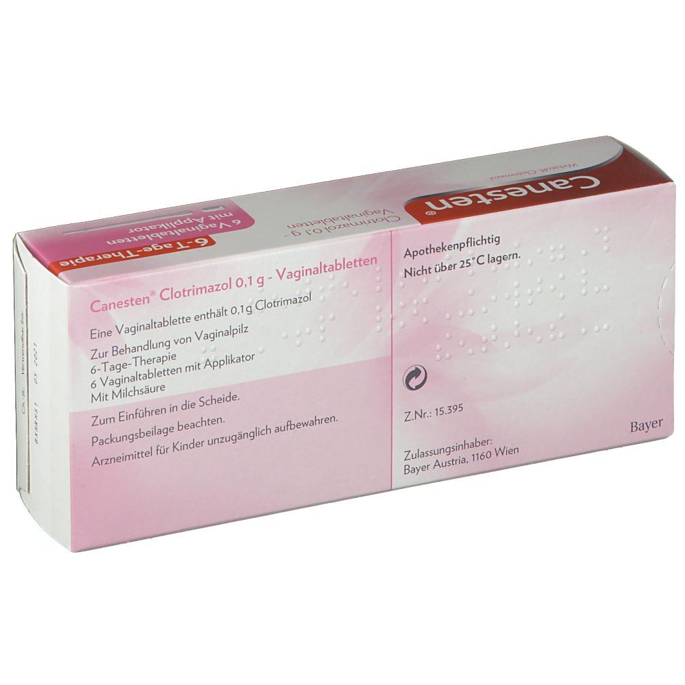 Canesten® Vaginaltabletten 6-Tage-Therapie