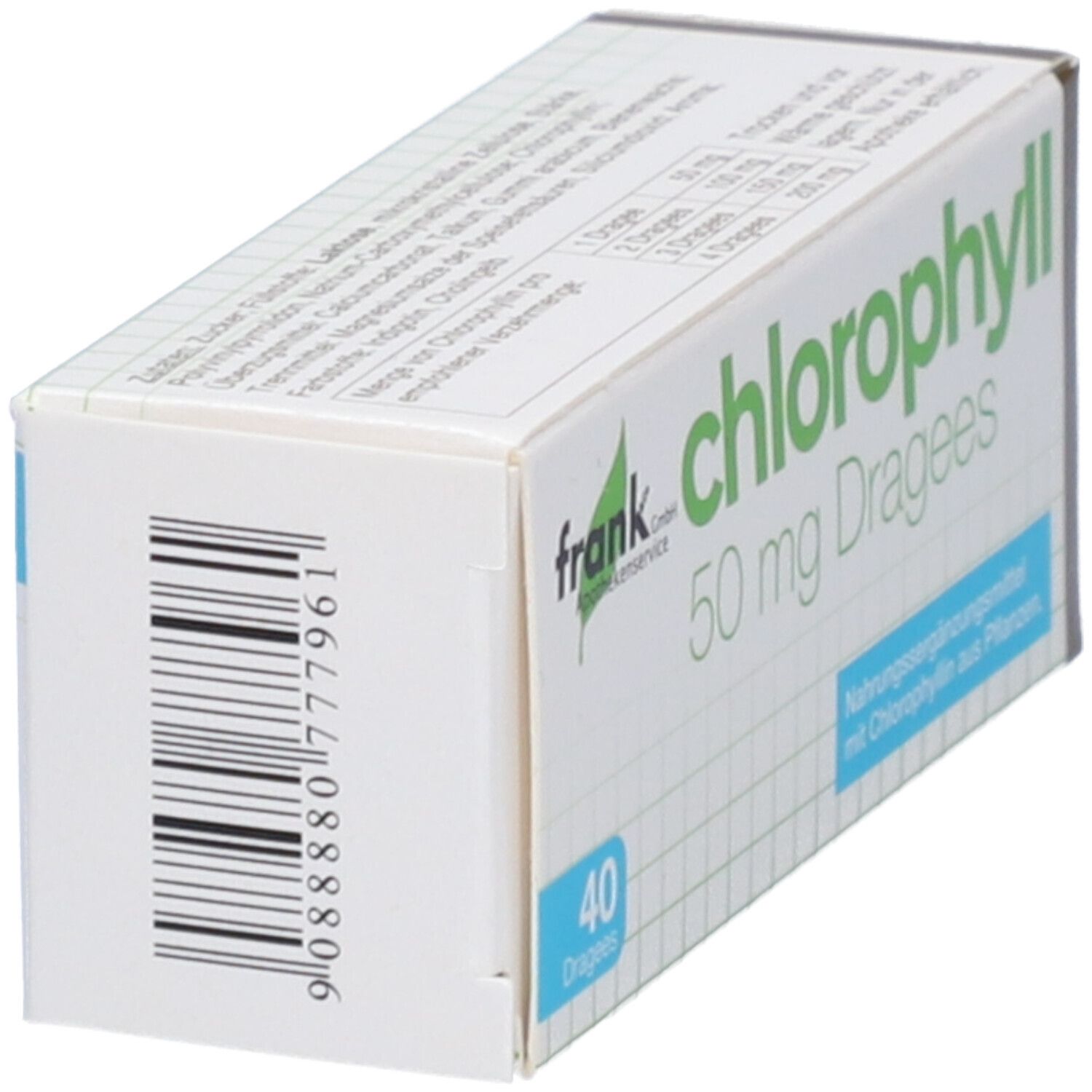 Chlorophyll 50 mg Dragées